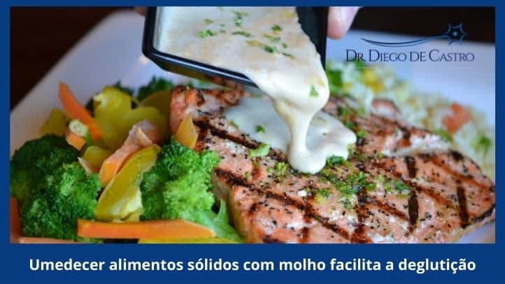 Umedecer alimentos sólidos facilita a deglutição Umedecer alimentos sólidos facilita a deglutição